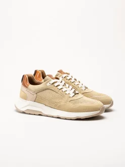 Ambitious - Beige sneakers i mocka