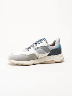 Ambitious - Gråblå sneakers i skinn och mocka