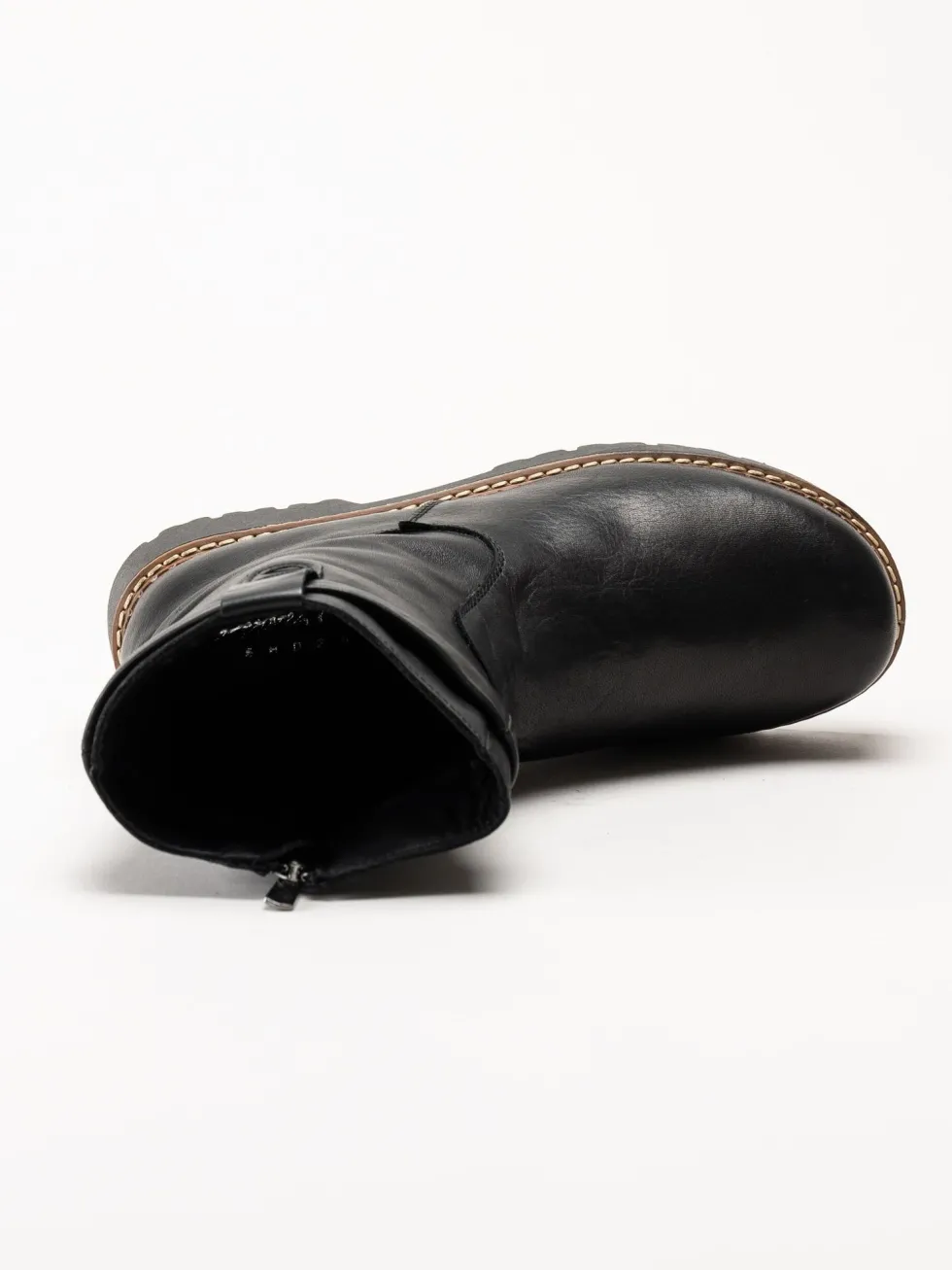Andrea Conti - Svarta boots i skinn