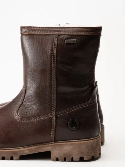Axelda - Belluno - Bruna fodrade boots i skinn