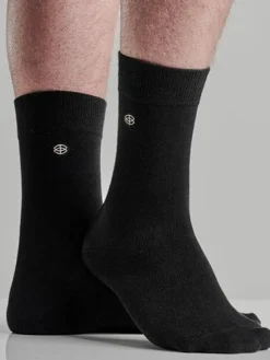 Bambusa - Svarta klassiska strumpor av bambu i 5-pack