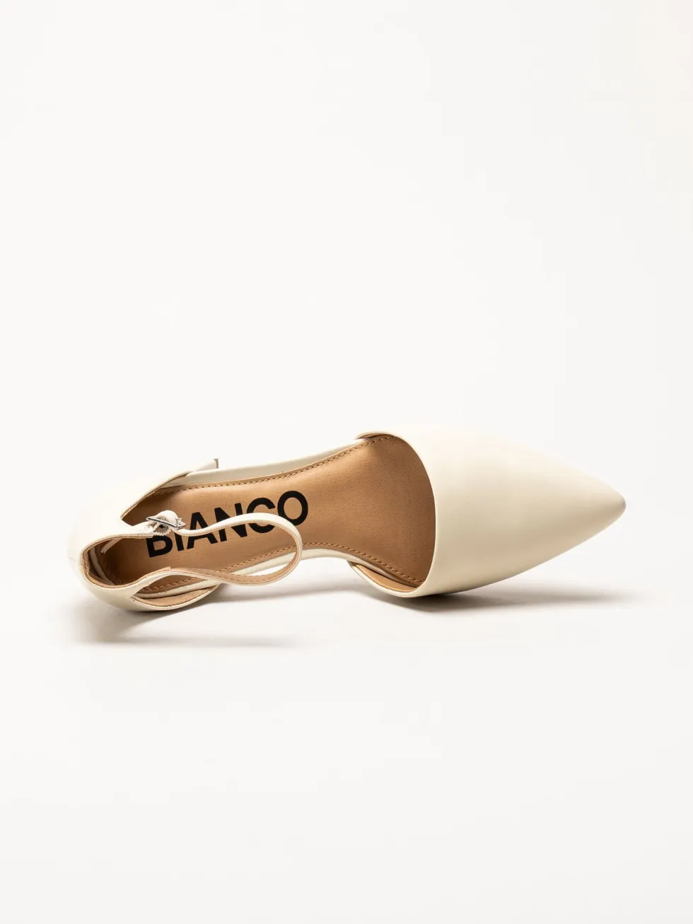 Bianco - Biadevived - Offwhite pumps i skinnimitation