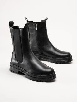 Canada Snow - Carlyle - Svarta chelsea boots med utfällbara broddar