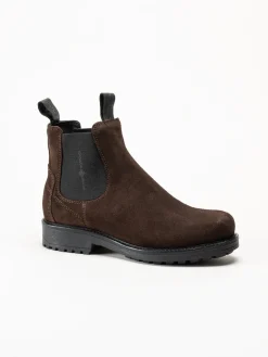 Canada Snow - Dawis - Bruna chelsea boots i mocka