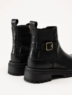 Canada Snow - Mount Essa - Svarta boots i skinn