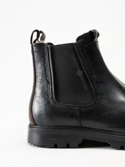Canada Snow - Mount Faden - Svarta fodrade boots i skinn