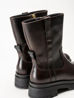 Canada Snow - Mount Joia Mid - Mörkbruna fodrade boots i skinn