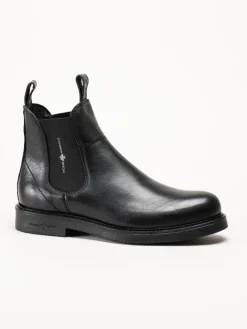Canada Snow - Mount Marc - Svarta chelsea boots i skinn