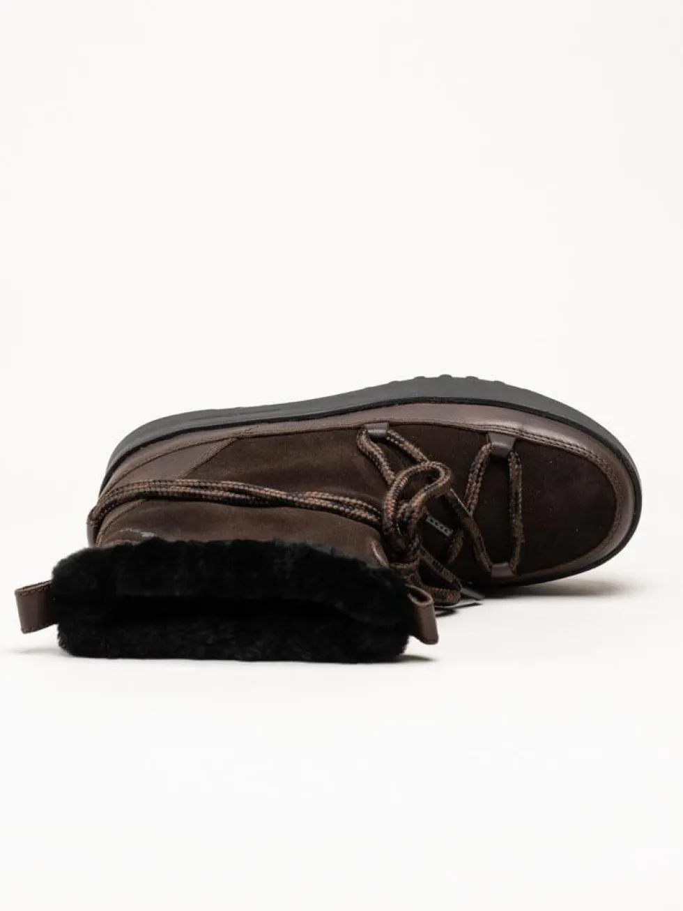 Canada Snow - Mount Marty - Bruna boots i mocka med fårskinnsfoder