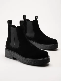 Canada Snow - Mount Vail - Svarta chelsea boots i mocka