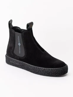 Canada Snow - Mount Verm - Svarta ullfodrade boots i mocka