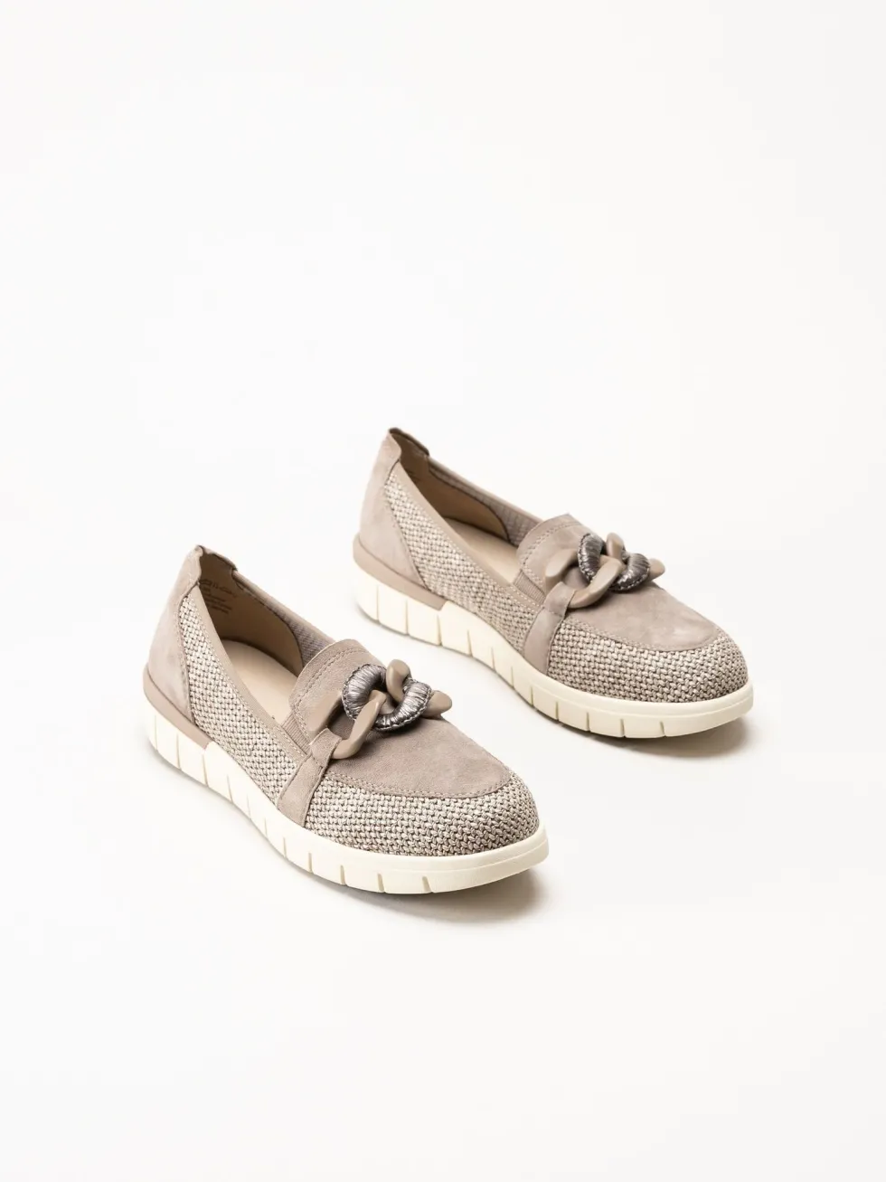 Caprice - Bruna pennyloafers i mocka