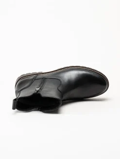 Caprice - Svarta varmfodrade boots i skinn