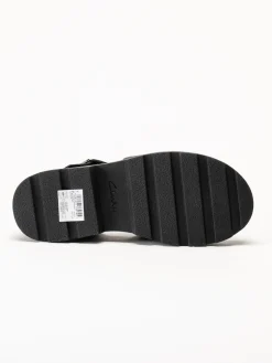 Clarks - Orinoco3 Cross - Svarta sandaler i skinn
