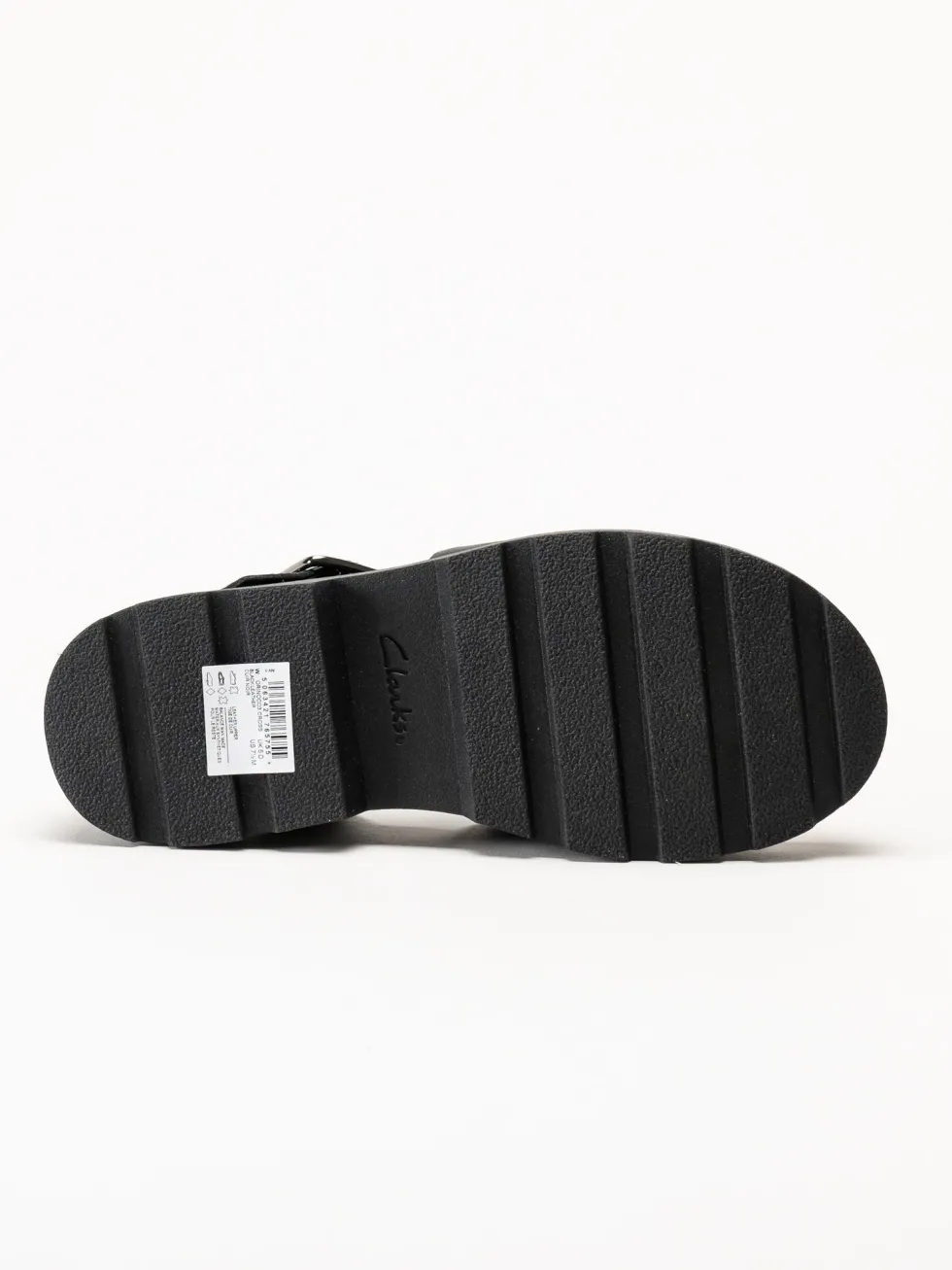 Clarks - Orinoco3 Cross - Svarta sandaler i skinn