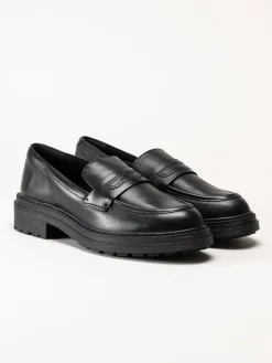 Clarks - Orinoco3 Edge - Svarta loafers i skinn