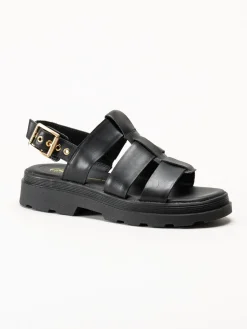 Clarks - Orinoco3 Strap - Svarta sandaler i skinn