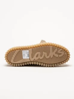 Clarks - Torhill Boat - Offwhite snörskor i nubuck