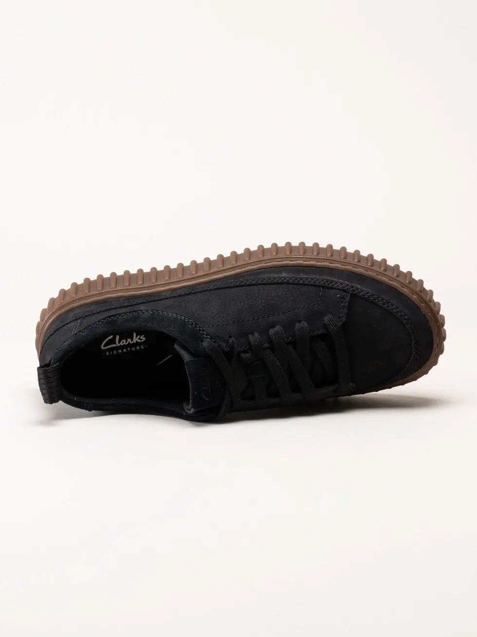Clarks - Torhill Lace G - Svarta snörskor i nubuck och mocka