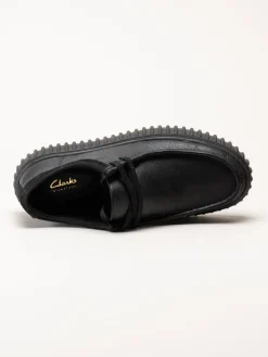 Clarks - Torhill Lo G - Svarta snörskor i skinn