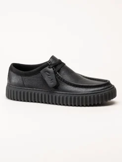 Clarks - Torhill Lo G - Svarta snörskor i skinn