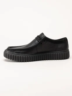 Clarks - Torhill Lo G - Svarta snörskor i skinn
