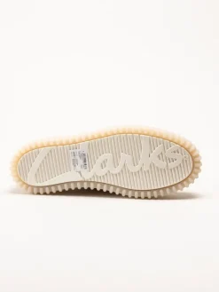 Clarks - Torhill Lo G - Vita skor i mjukt skinn