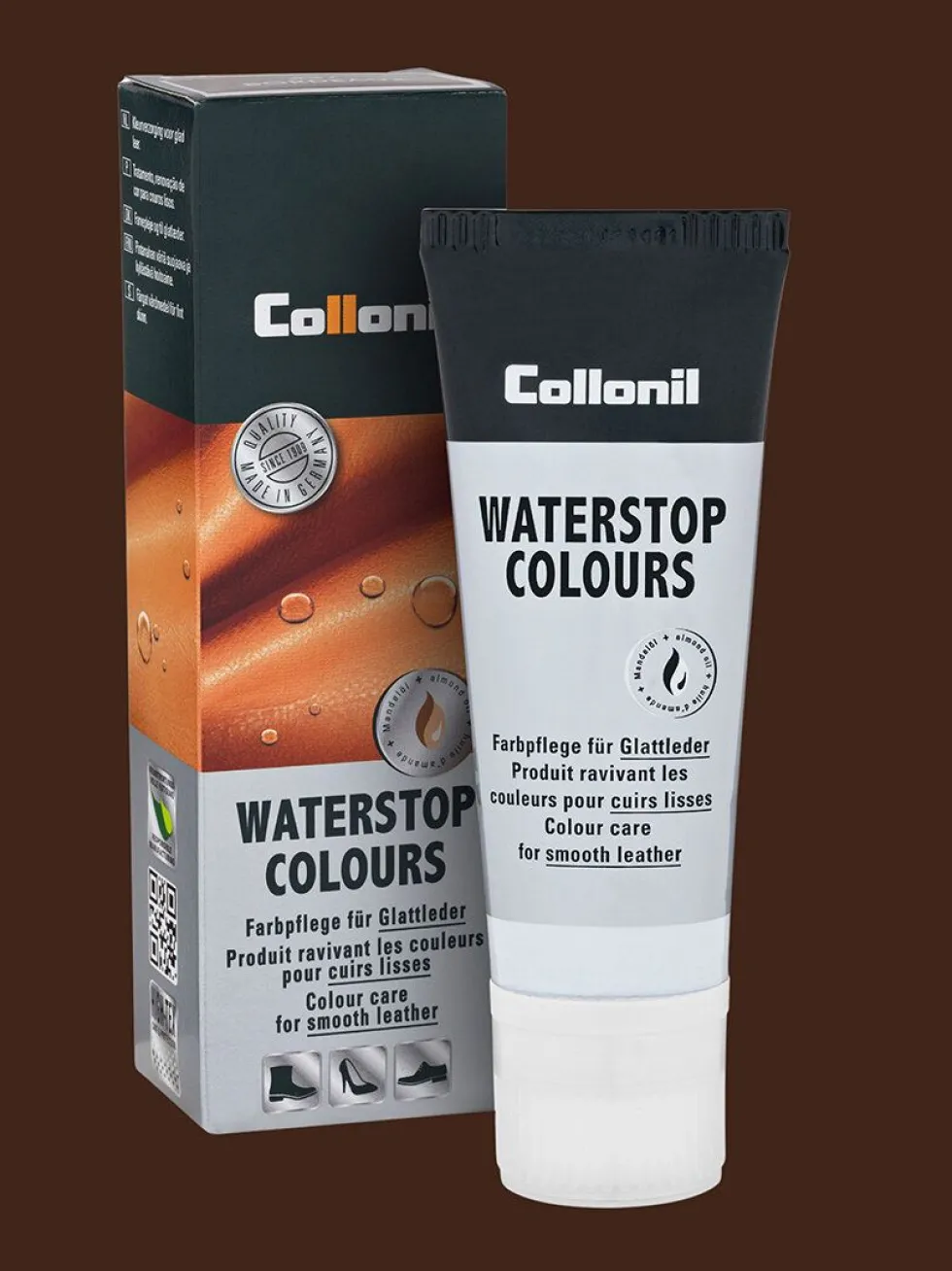 Collonil - Waterstop Colours - Mörkbrun skokräm