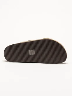CpH Comfort - Grågröna slip in sandaler i mocka