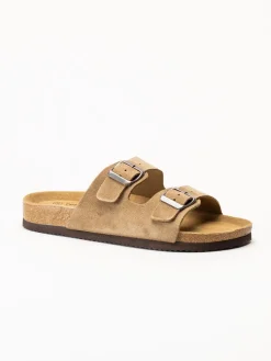 CpH Comfort - Ljusbruna sandaler i mocka