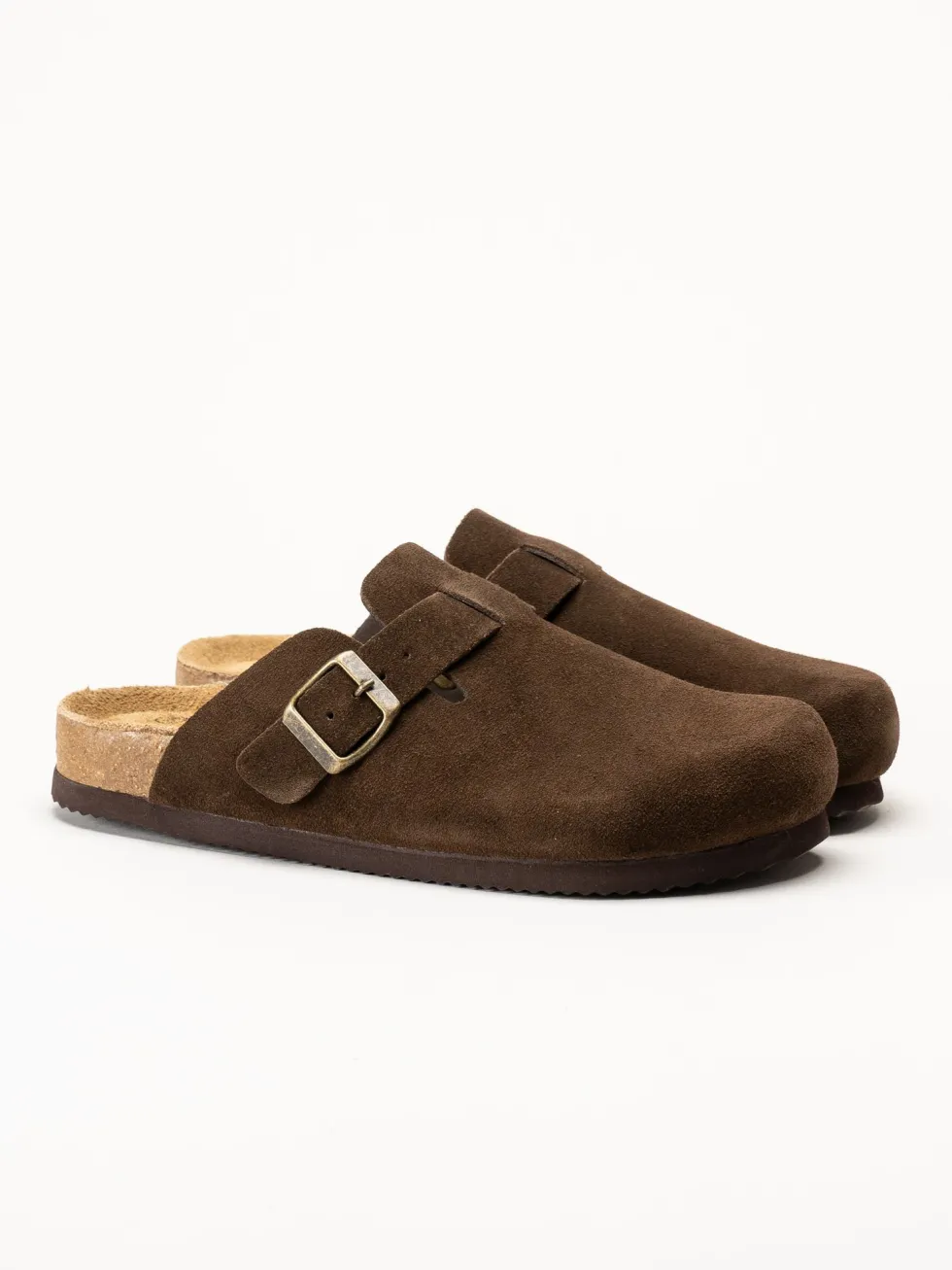 CpH Comfort - Mörkbruna sandaler i mocka