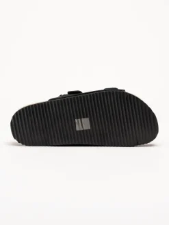 CpH Comfort - Svarta slip in sandaler i mocka