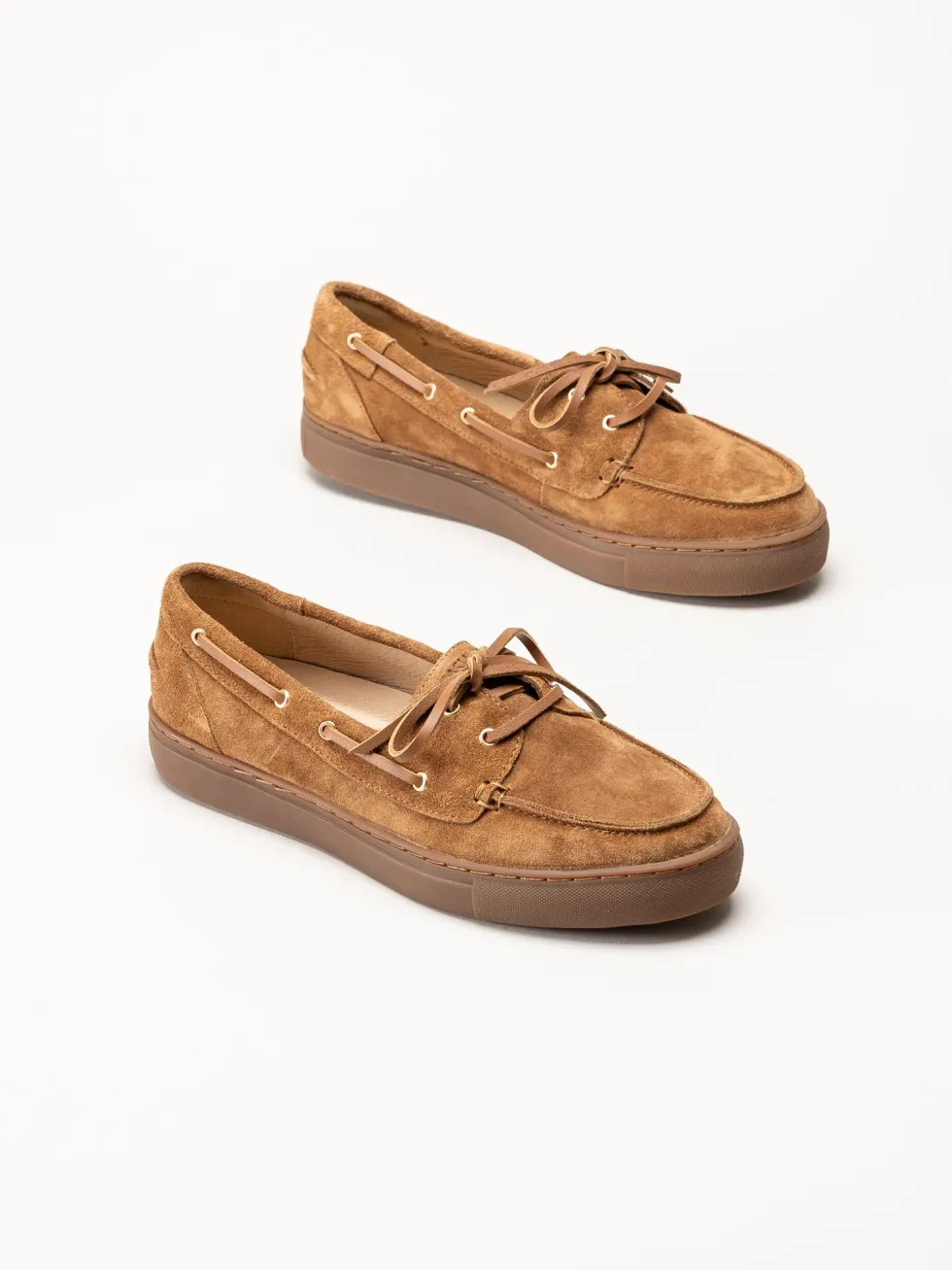 Dasia - Daylily - Bruna seglarloafers i mocka
