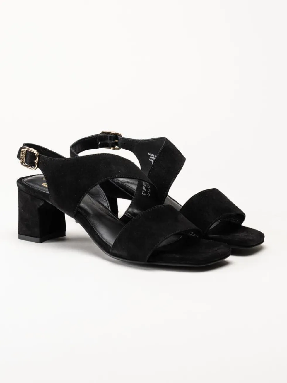 Dasia - Ginger - Svarta sandaletter i mocka