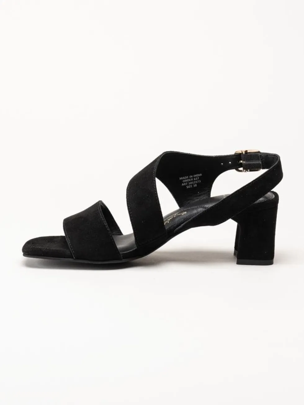 Dasia - Ginger - Svarta sandaletter i mocka