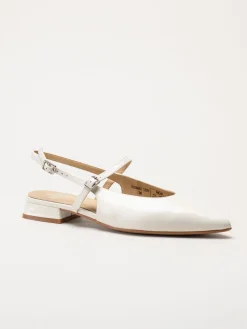 Dasia - Serotina - Offwhite slingback pumps