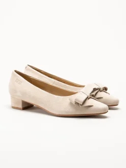 Dasia - Verbena - Beige pumps i mocka
