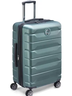 Delsey - Air Armour 68 Expandable - Ljusgrön resväska expanderbar