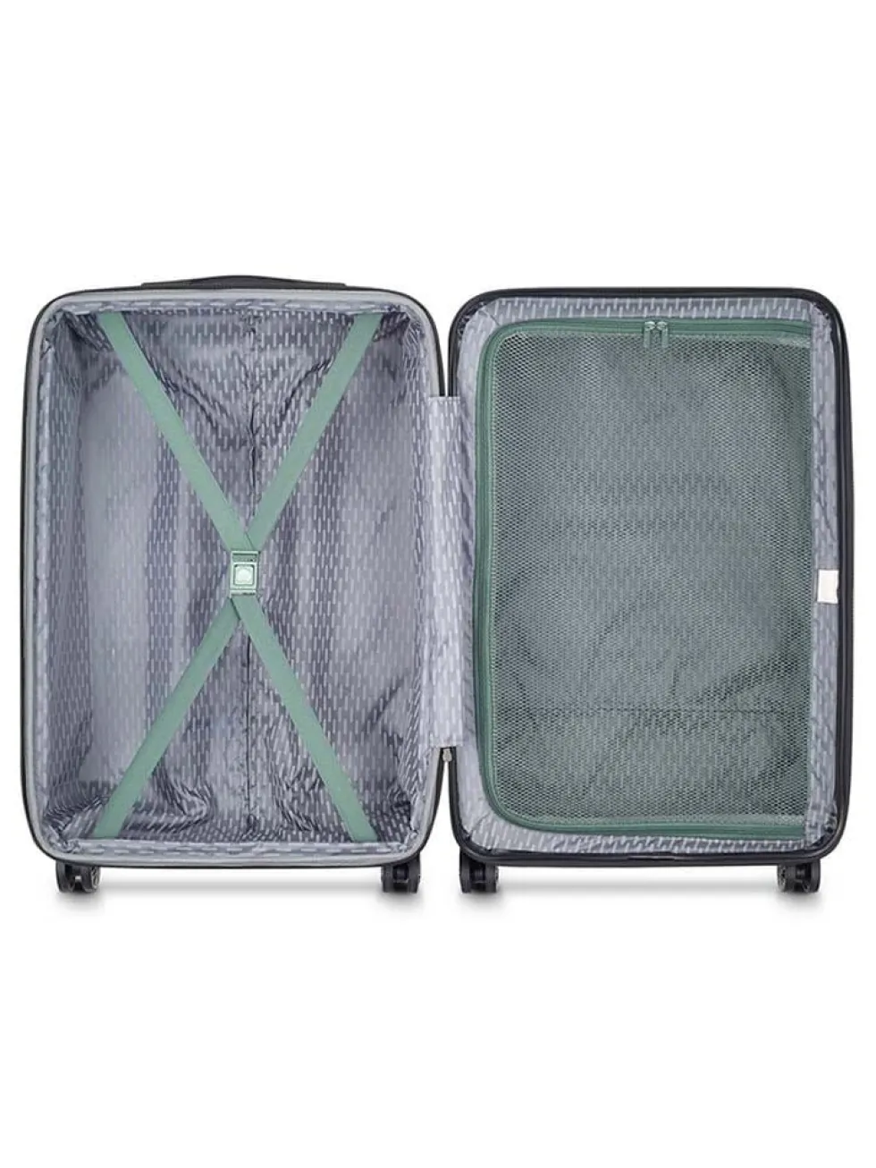 Delsey - Air Armour 68 Expandable - Ljusgrön resväska expanderbar
