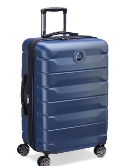 Delsey - Air Armour 68 Expandable - Mörkblå resväska expanderbar