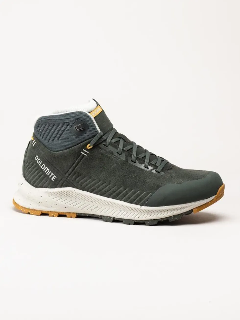 Dolomite - Carezza leather Mid WP Mens - Gröna vattentäta kängor i mocka