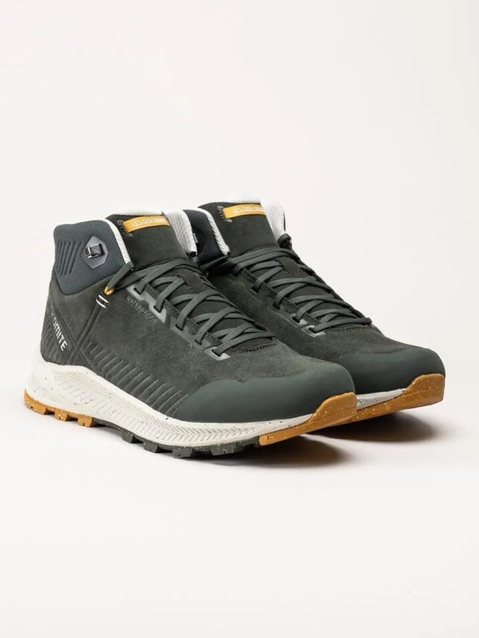Dolomite - Carezza leather Mid WP Mens - Gröna vattentäta kängor i mocka