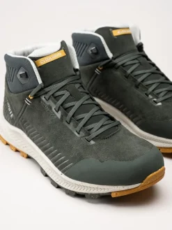 Dolomite - Carezza leather Mid WP Mens - Gröna vattentäta kängor i mocka
