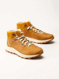 Dolomite - Carezza Nabuk Mid Lt Ms - Gula promenadkängor i nubuck och mocka