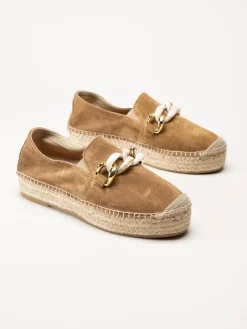 Duffy - Camel färgade espadriller