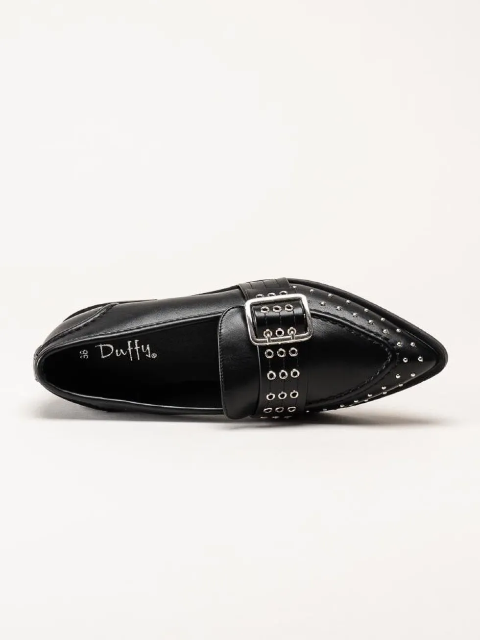 Duffy - Fulgatore Otto - Svarta loafer med dekornitar
