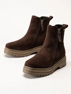 Duffy - Marcellina Tre - Mörkbruna fodrade boots