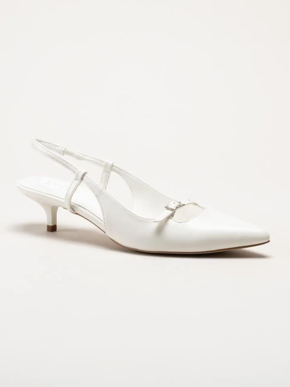 Duffy - Pomezia - Vita slingback pumps med taxklack