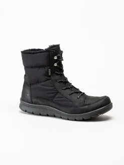 Ecco - Babett GTX - Svarta fodrade kängor