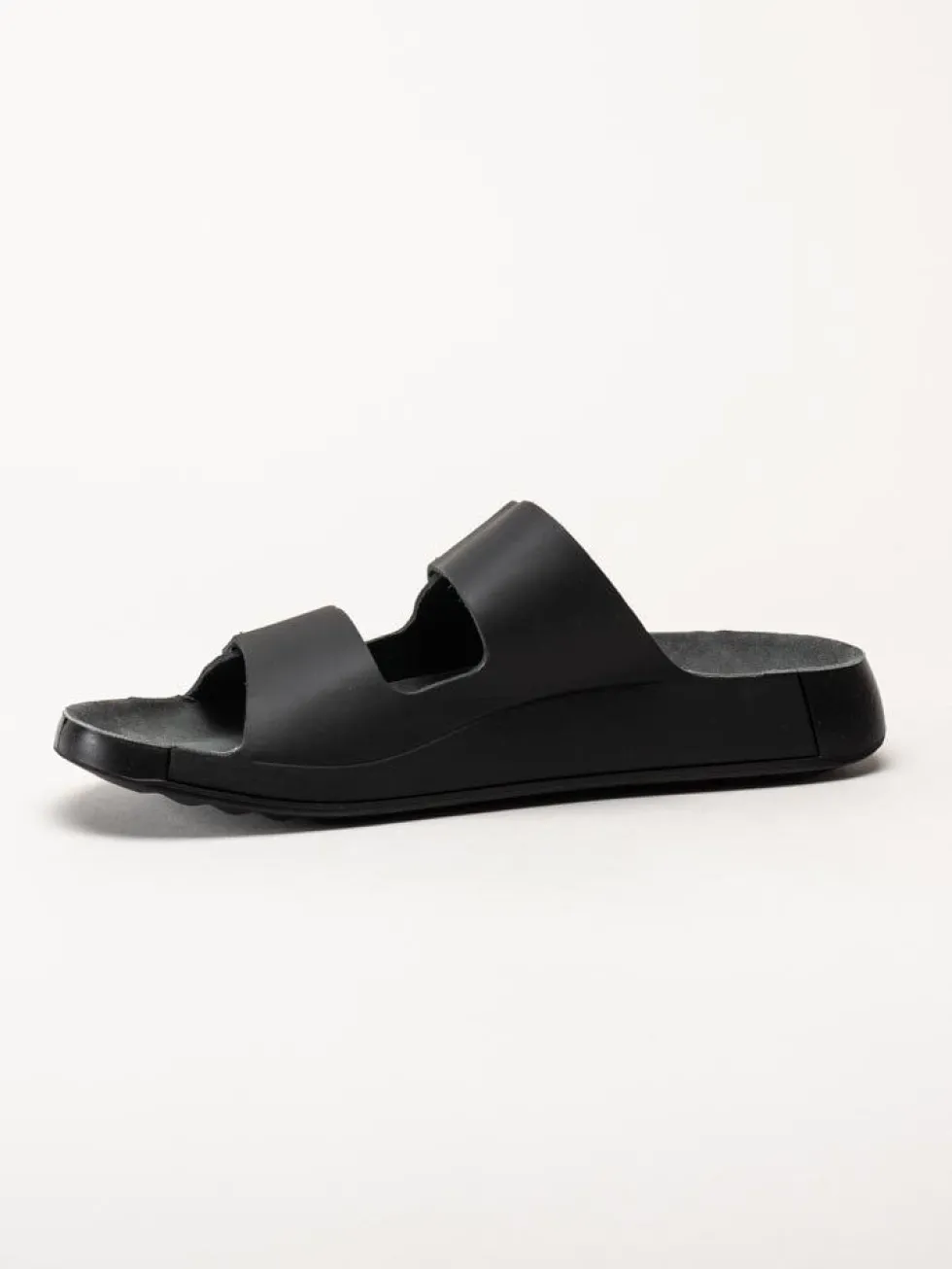 Ecco - Cozmo M Slide - Svarta slip in sandaler i skinn